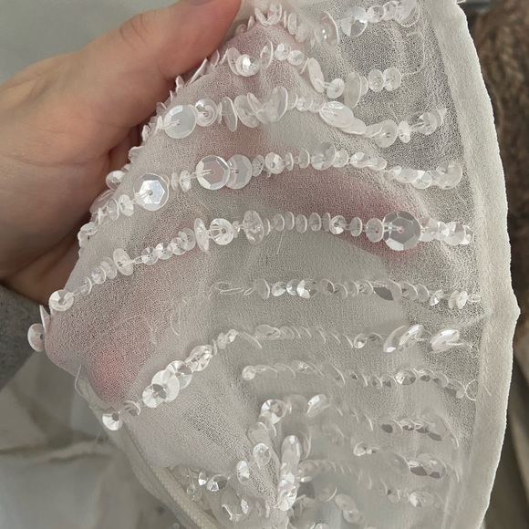 Sequin wedding dress, asos size US 2 - Picture 6 of 6